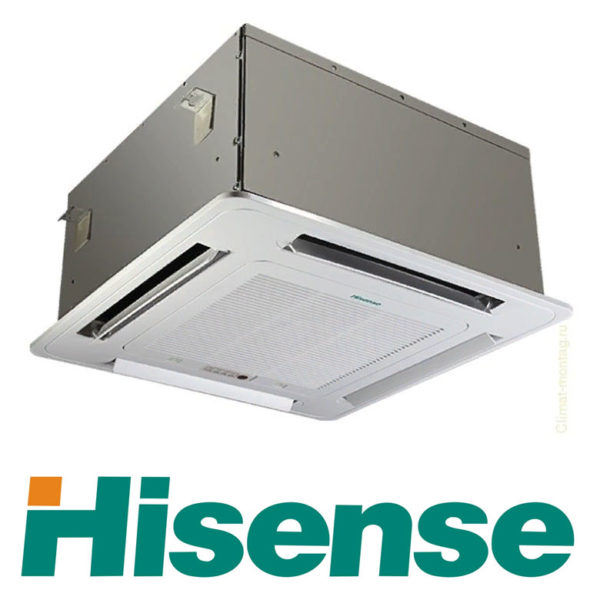 Инверторный Кассетный кондиционер Hisense AUC-48UX4SFA - AUW-48U6SP1 со склада в Санкт-Петербурге, для площади до 140 м2. Официальный дилер!
